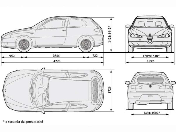Alfa Romeo 147 1.9 JTD 8v Fiches techniques (2008-2010), performances,  taille, faits et plus - encyCARpedia