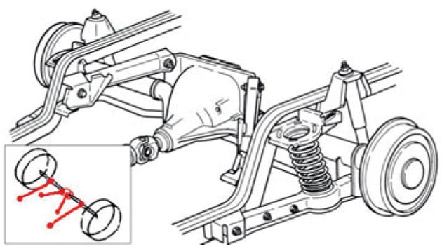 Figure 6. Rear 4-wheel drive axle (1970 Ford Taunus)